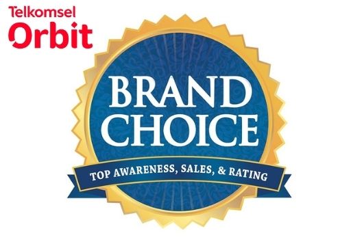 Infografik Telkomsel Orbit 15 Brand Choice Awards 2021