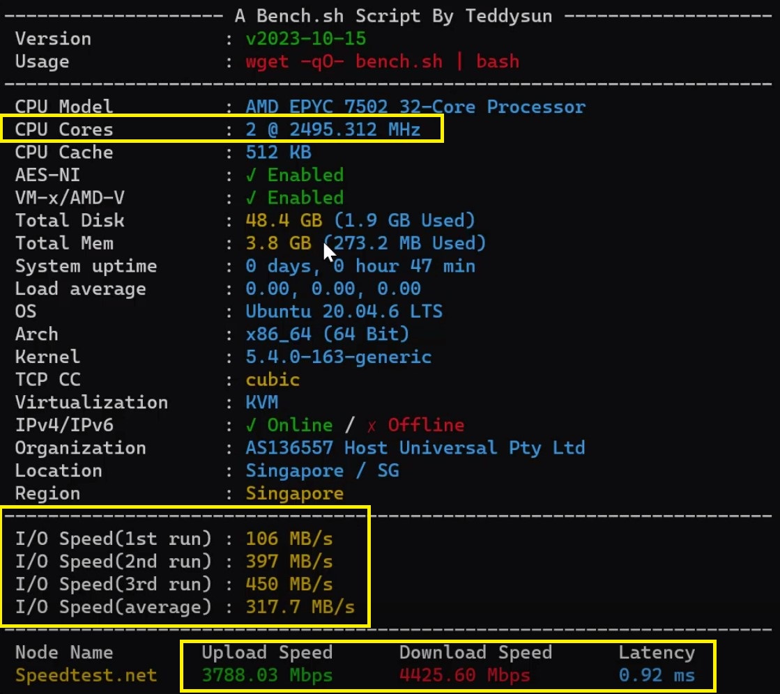 Script Bench Review VPS Kuroit, Harga Murah tersedia datacenter singapore