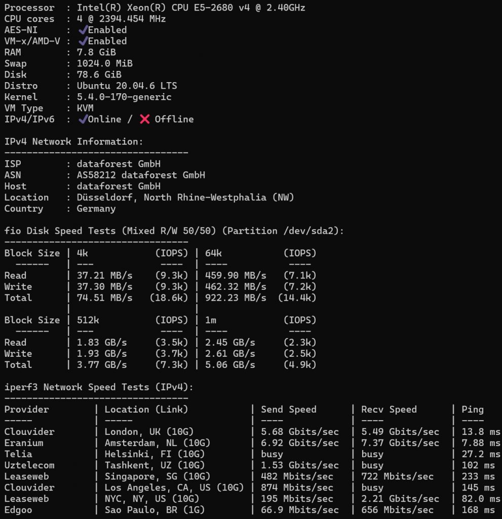 Review VPS Avoro: VPS Murah, Bandwith 10 Gbps dan Gratis Anti DdoS 15 Review VPS Avoro : Benchmark IOPS VPS