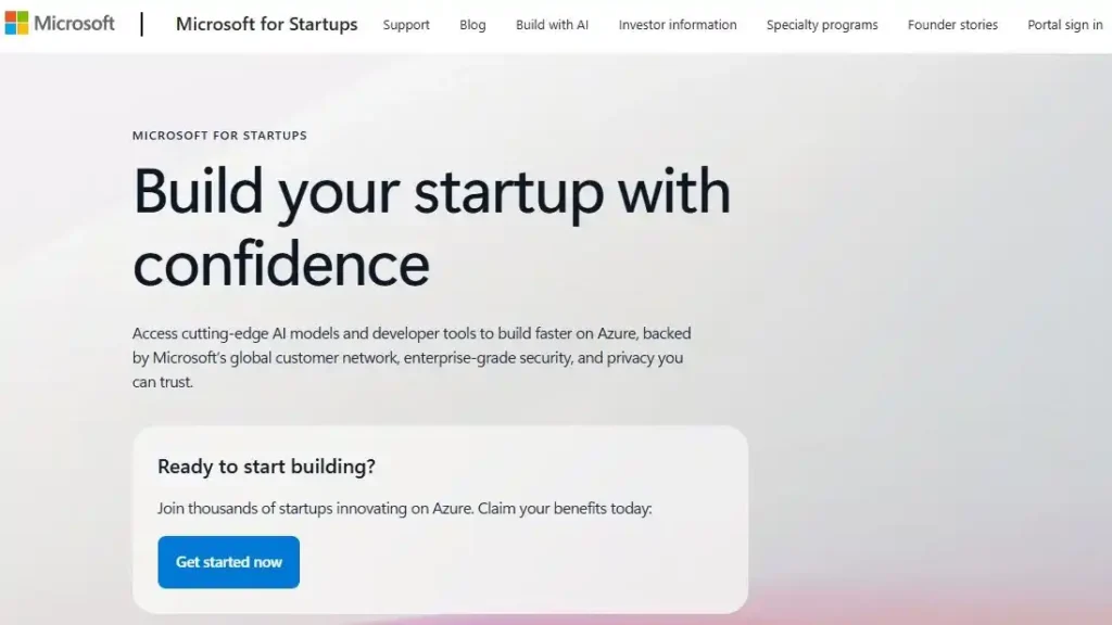 Azure for startup