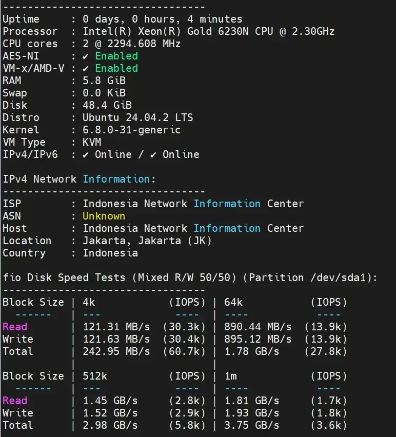 Review Server Jumbo: VPS Lokal Harga Murah dengan Performa Terbaik 20 benchmark iops vps intel xeon server jumbo