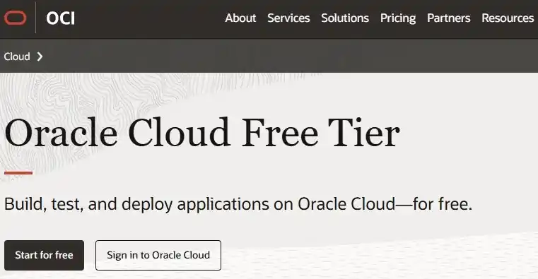 VPS Free tier Oracle Cloud